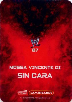 2014 Edibas WWE Lamincards #87 Sin Cara Back