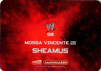 2014 Edibas WWE Lamincards #90 Sheamus Back