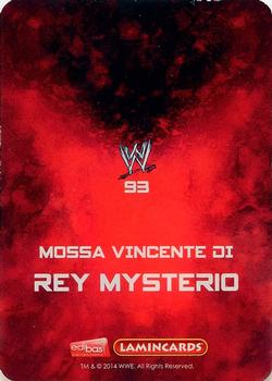 2014 Edibas WWE Lamincards #93 Rey Mysterio Back