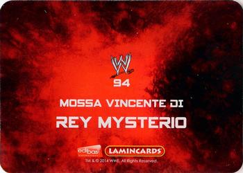2014 Edibas WWE Lamincards #94 Rey Mysterio Back