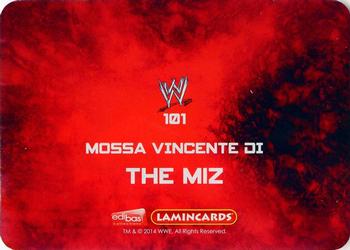2014 Edibas WWE Lamincards #101 The Miz Back