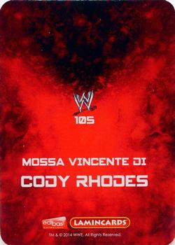 2014 Edibas WWE Lamincards #105 Cody Rhodes Back