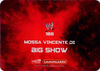 2014 Edibas WWE Lamincards #108 Big Show Back
