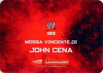 2014 Edibas WWE Lamincards #109 John Cena Back