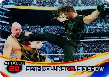 2014 Edibas WWE Lamincards #122 Seth Rollins / Big Show Front