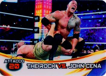 2014 Edibas WWE Lamincards #152 The Rock / John Cena Front