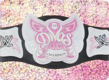 2014 Edibas WWE Lamincards #158 Divas Championship Belt Front