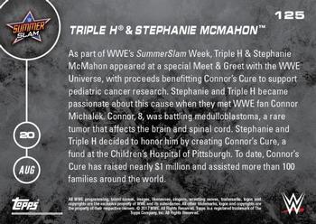 2016 Topps Now WWE #125 Triple H / Stephanie McMahon Back
