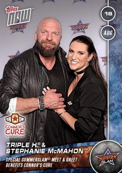 2016 Topps Now WWE #125 Triple H / Stephanie McMahon Front