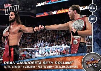 2016 Topps Now WWE #128 Dean Ambrose / Seth Rollins Front