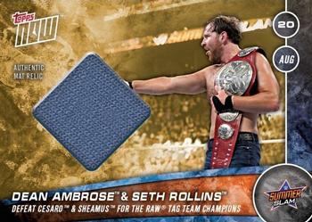 2016 Topps Now WWE #128-B Dean Ambrose / Seth Rollins Front