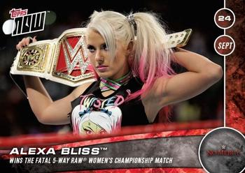 2016 Topps Now WWE #135 Alexa Bliss Front