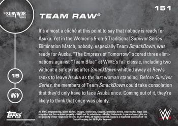 2016 Topps Now WWE #151 Team Raw Back