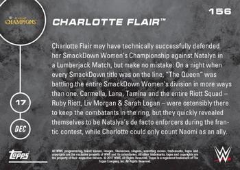 2016 Topps Now WWE #156 Charlotte Flair Back
