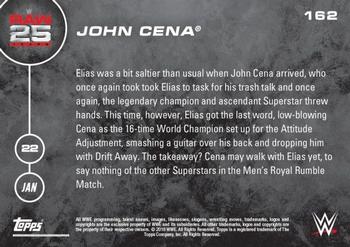 2016 Topps Now WWE #162 John Cena / Elias Back