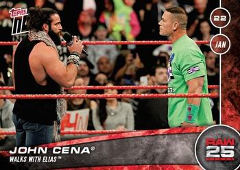 2016 Topps Now WWE #162 John Cena / Elias Front