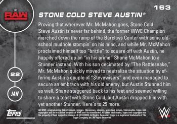 2016 Topps Now WWE #163 Stone Cold Steve Austin Back