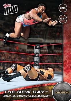 2016 Topps Now WWE #12 The New Day Front