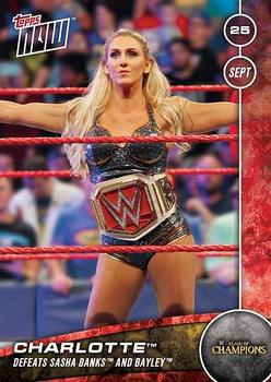 2016 Topps Now WWE #13 Charlotte Front
