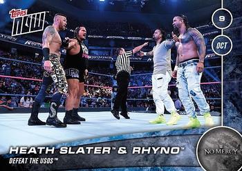 2016 Topps Now WWE #18 Heath Slater / Rhyno Front