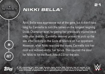 2016 Topps Now WWE #21 Nikki Bella Back
