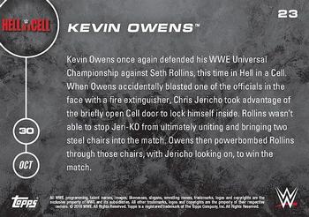 2016 Topps Now WWE #23 Kevin Owens Back