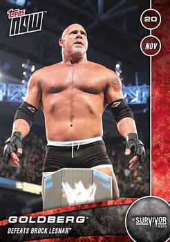 2016 Topps Now WWE #31 Goldberg Front