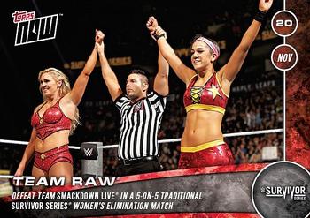 2016 Topps Now WWE #33 Team Raw Front