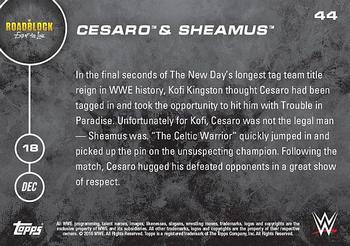 2016 Topps Now WWE #44 Cesaro / Sheamus Back