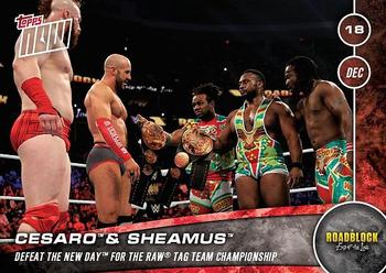 2016 Topps Now WWE #44 Cesaro / Sheamus Front