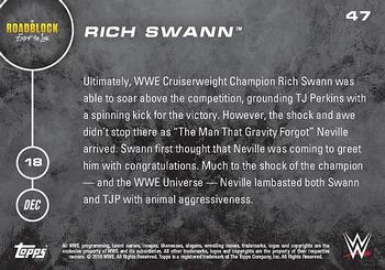 2016 Topps Now WWE #47 Rich Swann Back