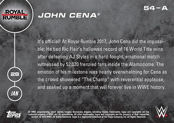 2016 Topps Now WWE #54-A John Cena Back