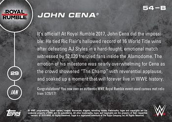 2016 Topps Now WWE #54-B John Cena Back