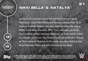 2016 Topps Now WWE #61 Nikki Bella / Natalya Back