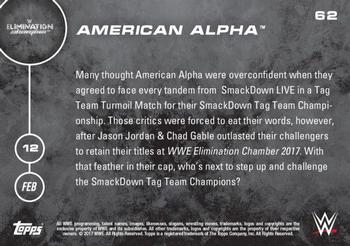 2016 Topps Now WWE #62 American Alpha Back