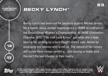 2016 Topps Now WWE #63 Becky Lynch Back
