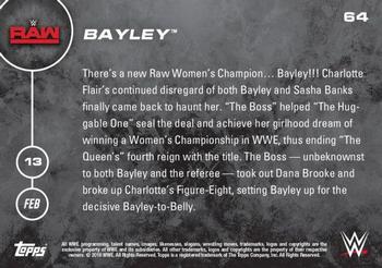 2016 Topps Now WWE #64 Bayley Back