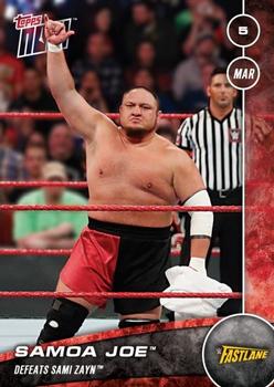 2016 Topps Now WWE #71 Samoa Joe Front