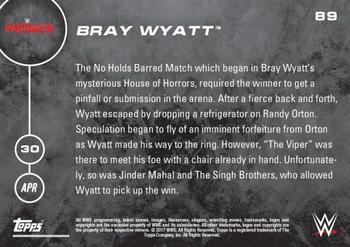 2016 Topps Now WWE #89 Bray Wyatt Back