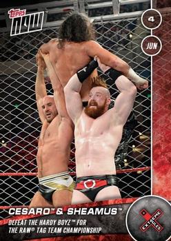 2016 Topps Now WWE #103 Cesaro / Sheamus Front