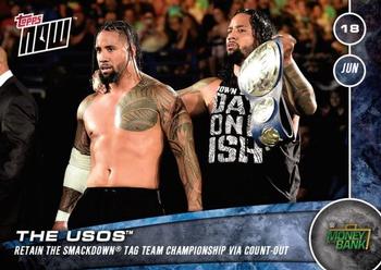 2016 Topps Now WWE #107 The Usos Front