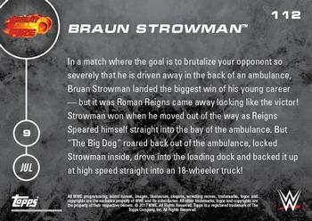 2016 Topps Now WWE #112 Braun Strowman Back