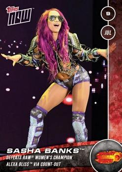 2016 Topps Now WWE #114 Sasha Banks Front