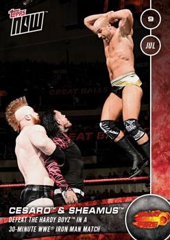 2016 Topps Now WWE #115 Cesaro / Sheamus Front