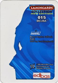 2005 Edibas WWE Lamincards (Italian) #15 Melina Back