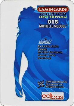 2005 Edibas WWE Lamincards (Italian) #16 Michelle McCool Back