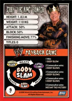 2006 Topps WWE Payback (English Edition) #9 Jerry Lawler Back