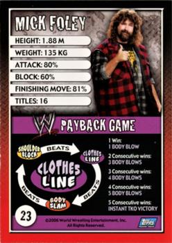 2006 Topps WWE Payback (English Edition) #23 Mick Foley Back