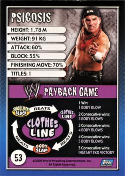 2006 Topps WWE Payback (English Edition) #53 Psicosis Back