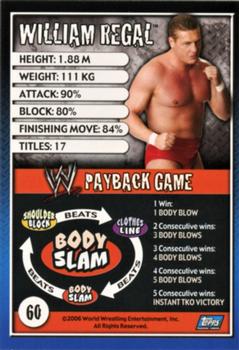 2006 Topps WWE Payback (English Edition) #60 William Regal Back